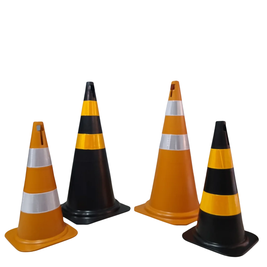 Cone Rígido para Sinalização e Segurança 75cm
