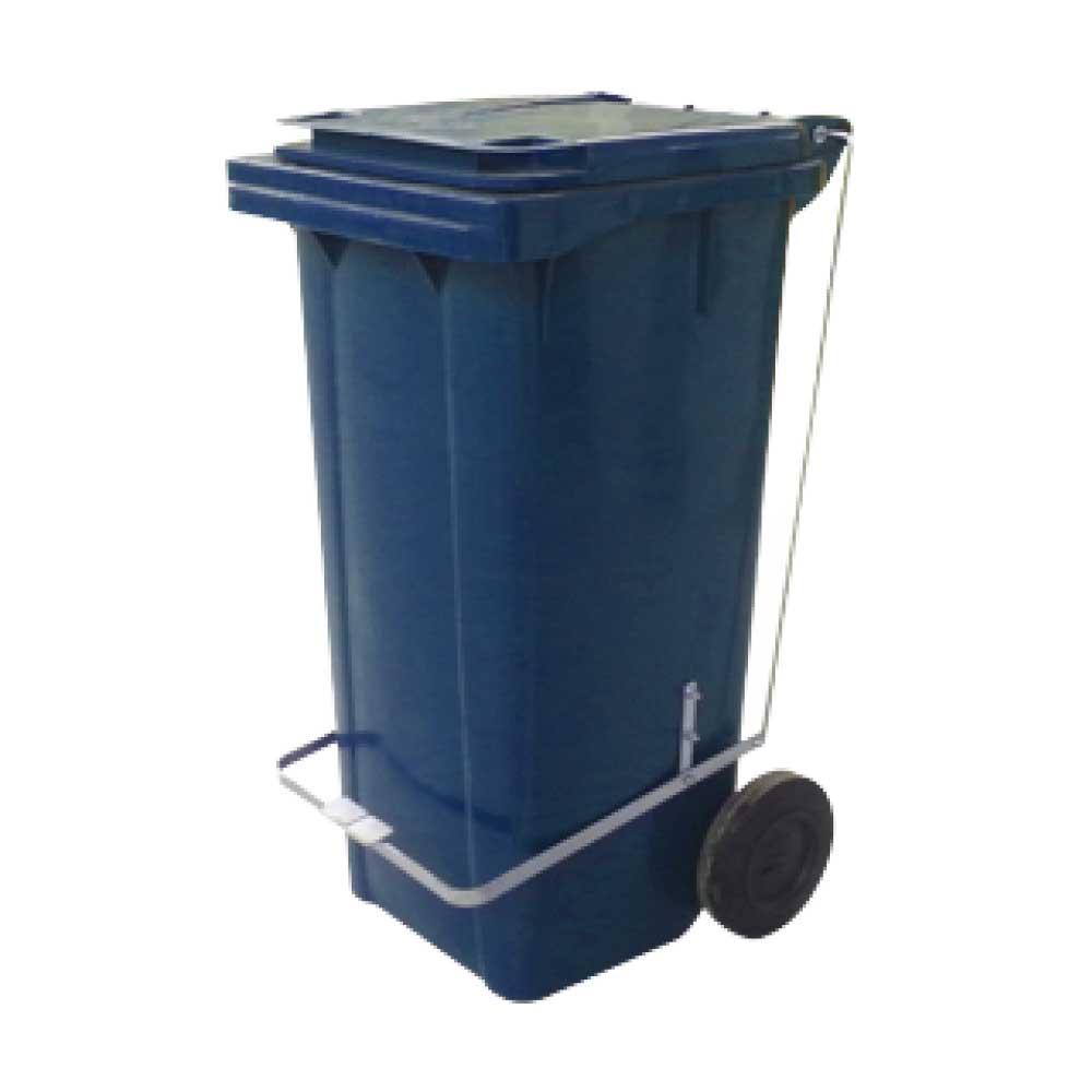 Carro coletor de lixo 120 azul